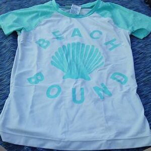 Old Navy Kids Swim Coverup - White and Aqua